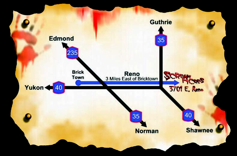 Scream Acres Map